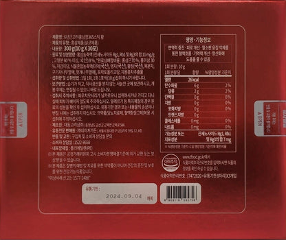 JeongWon Sam 6-year-old Korea Red Ginseng Extract 365 Stick Hwang-30ct/Immune