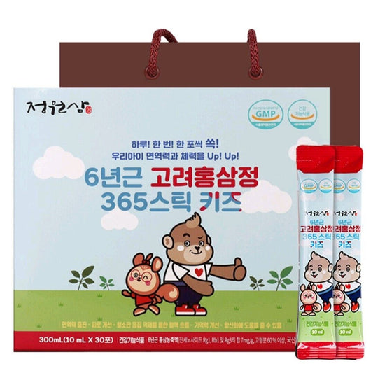 JeongWon Sam 6-year-old Korea Red Ginseng Extract 365 Stick Kids