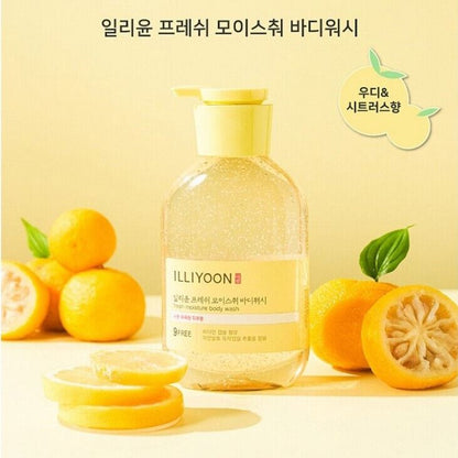 Illiyoon Fresh Moisture Body Lotion 350ml+Body Wash 500ml/Less Sticky/Korea