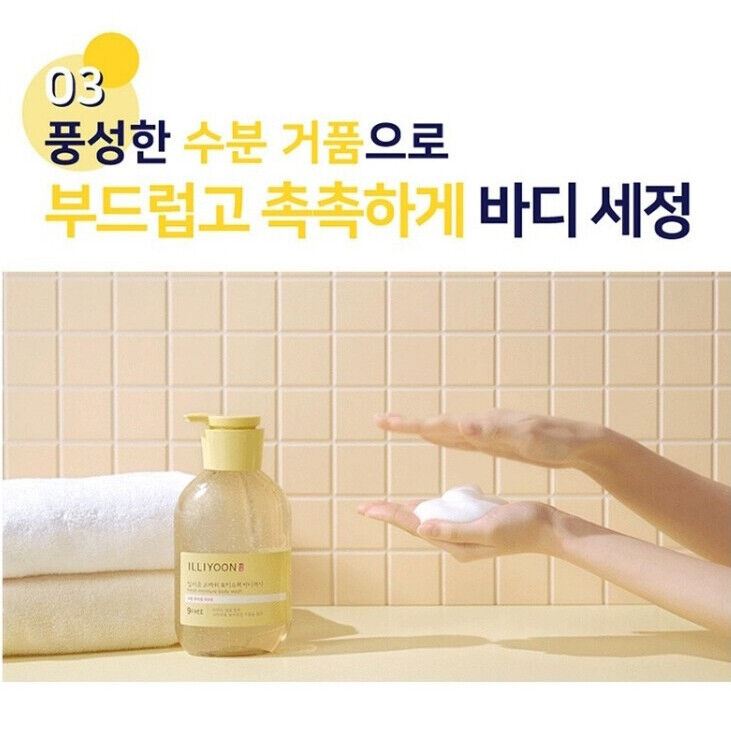 Illiyoon Fresh Moisture Body Lotion 350ml+Body Wash 500ml/Less Sticky/Korea