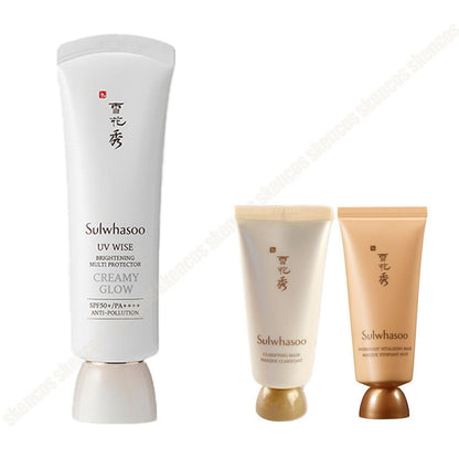 Sulwhasoo UV Wise Brightening Multi Protector/No.1Creamy Glow+Mask Pack 2EA