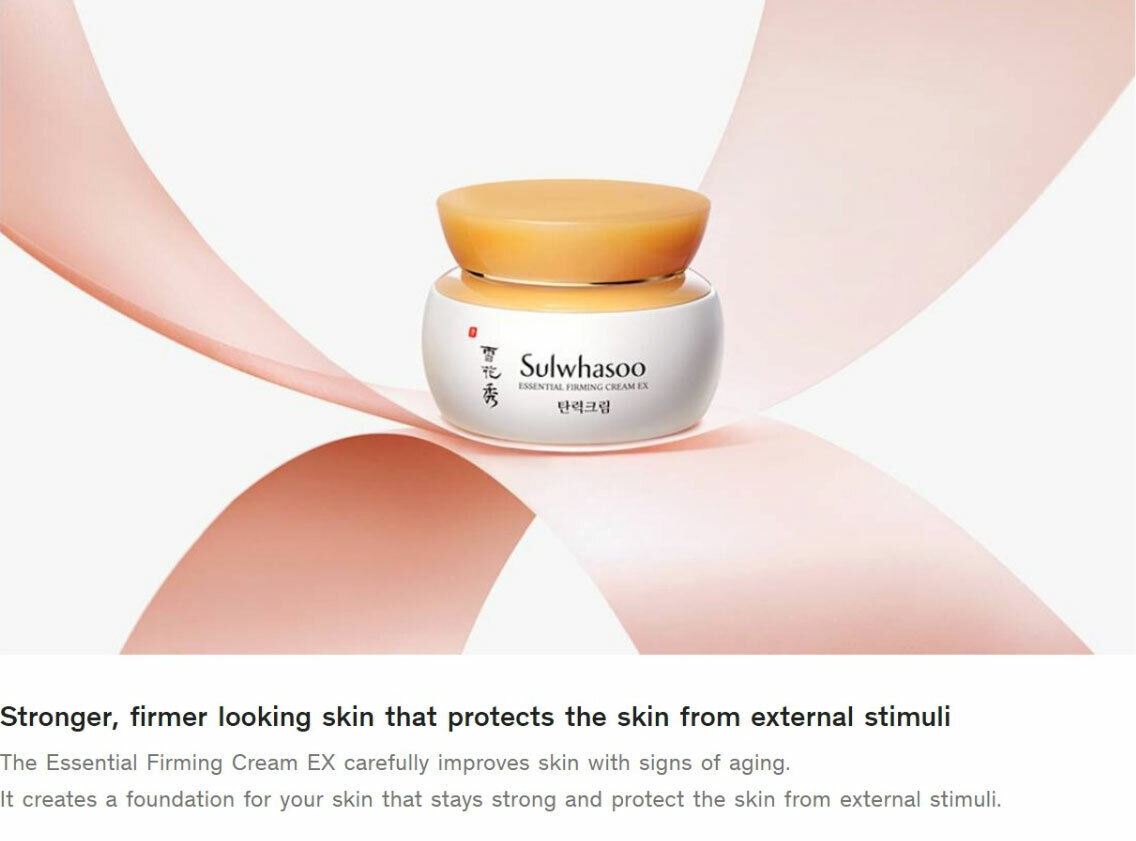 Sulwhasoo Essential Firming Cream EX 75ml +Clarifying/Overnight Mask EX 2.36 oz