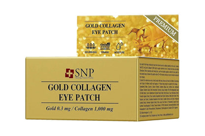 SNP Gold Collagen Ampoule Mask/10ct+Eye Patch(60 Patches/Jar)Wrinkle/Glow/3 Free