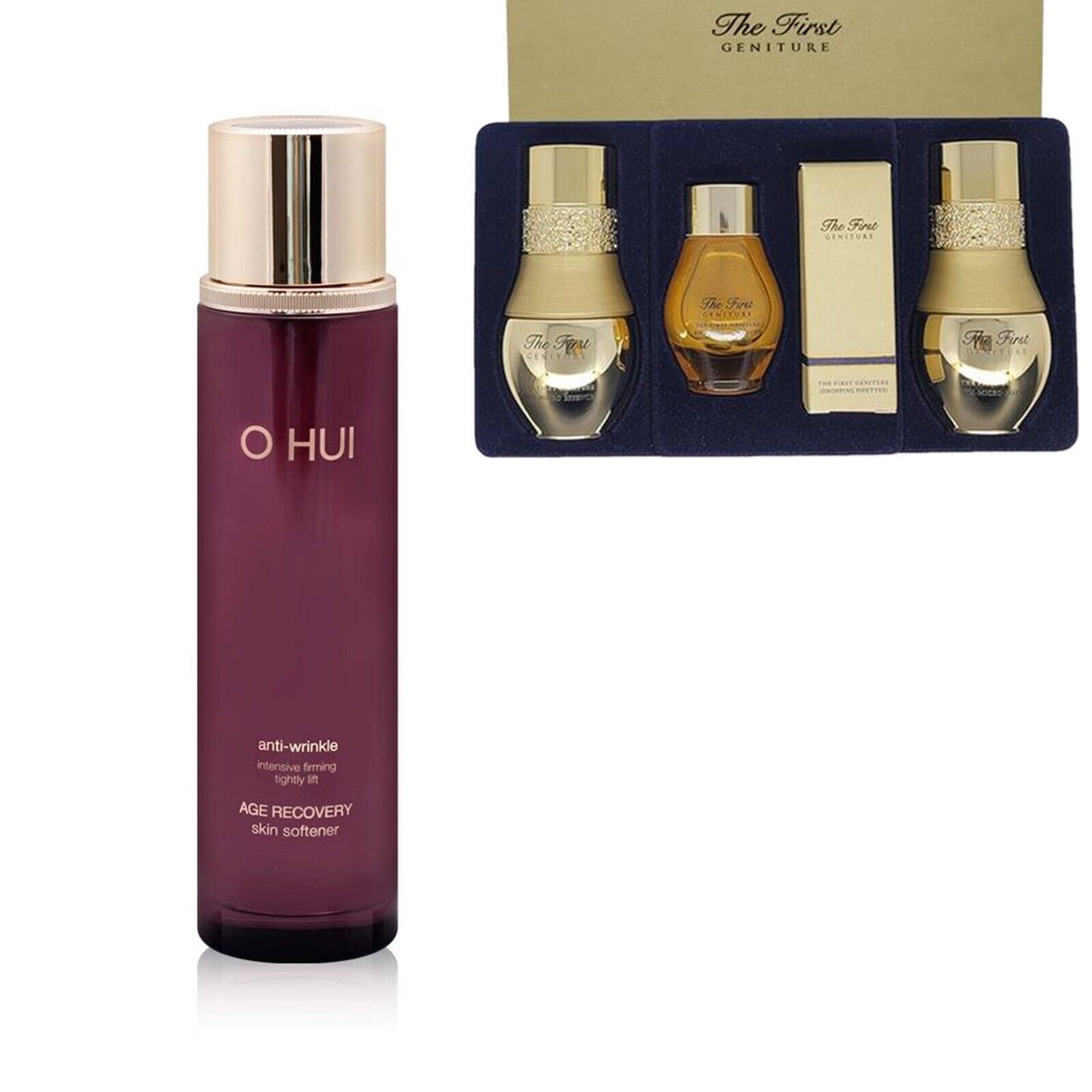 OHUI Age Recovery Skin 150ml-Toner/Collagen+Ampoule Advanced Kits Set/Anti-aging