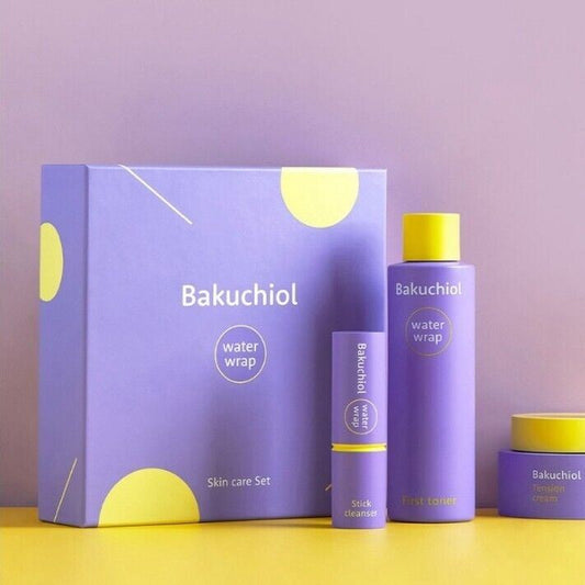 Charmzone Bakuchiol Water Wrap Hautpflegeset/Toner+Creme+Stick Cleanser/Falten