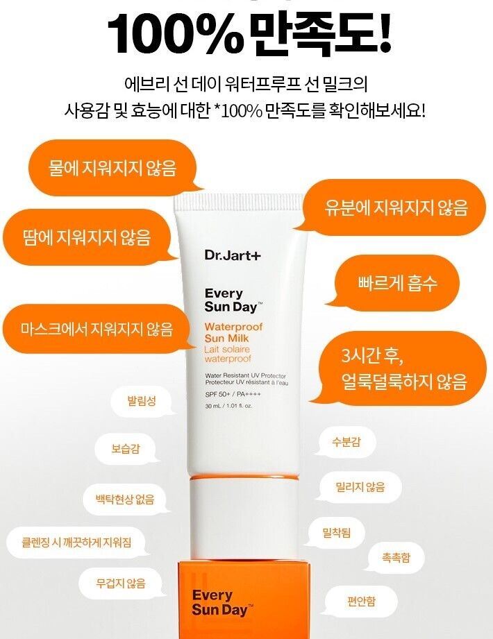 [1+1] Dr. Jart Every Sun Day Waterproof Sun Milk SPF50+ PA++++/Suncream/Fresh