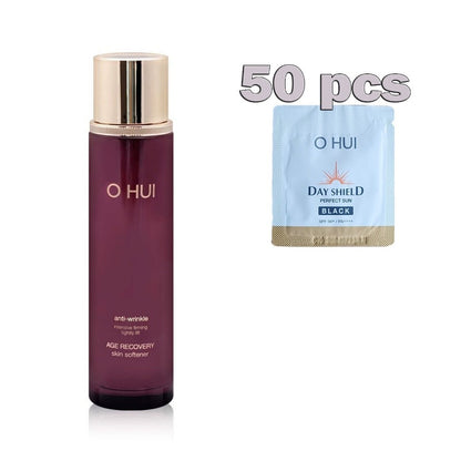 OHUI Age Recovery Skin 150ml-Toner/Collagen+DAY SHIELD Sun Cream SPF50+ 50EA
