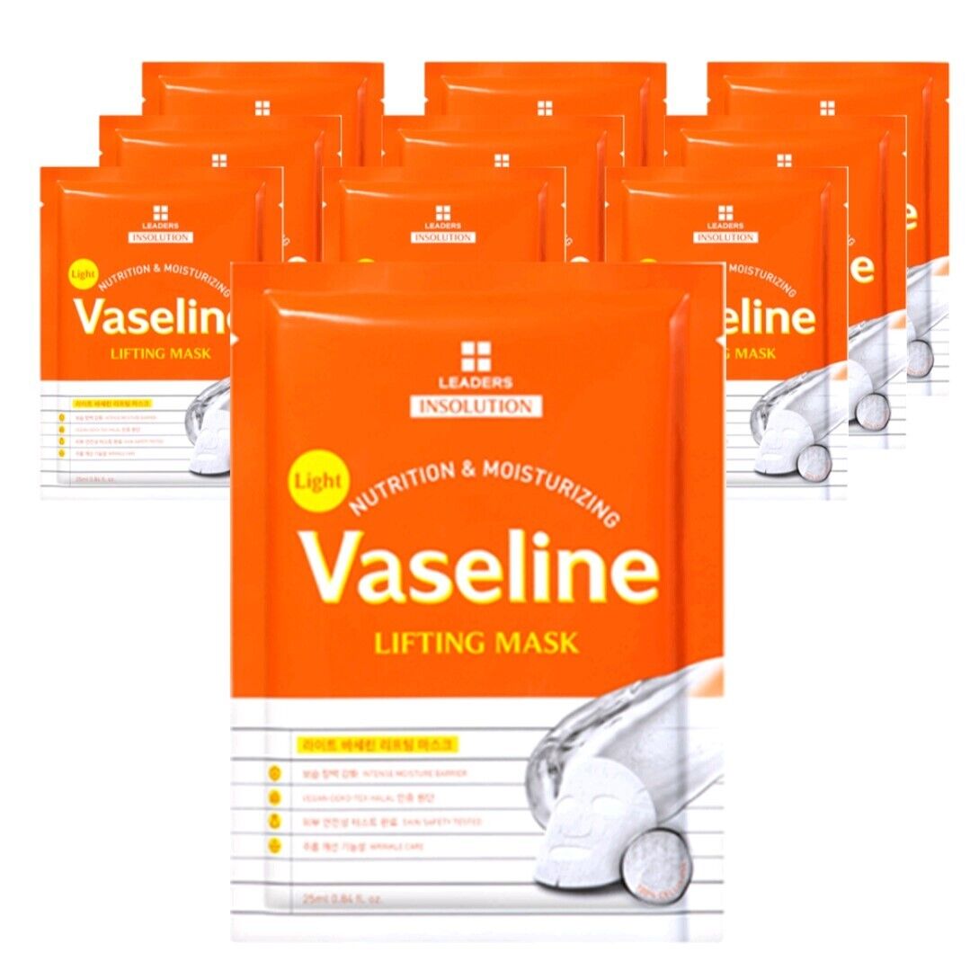 Leaders Vaseline Lifting Mask Insolution Light Nutrition & Moisturizing 10 Sheet