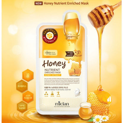 Miclan Honey Nutrient Mask Pack 10 Sheets/Propolis