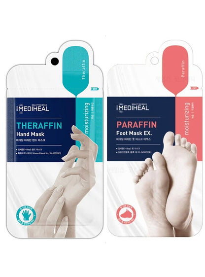 Mediheal Paraffin Foot Mask 5 ct + Theraffin Hand Mask 5ct 