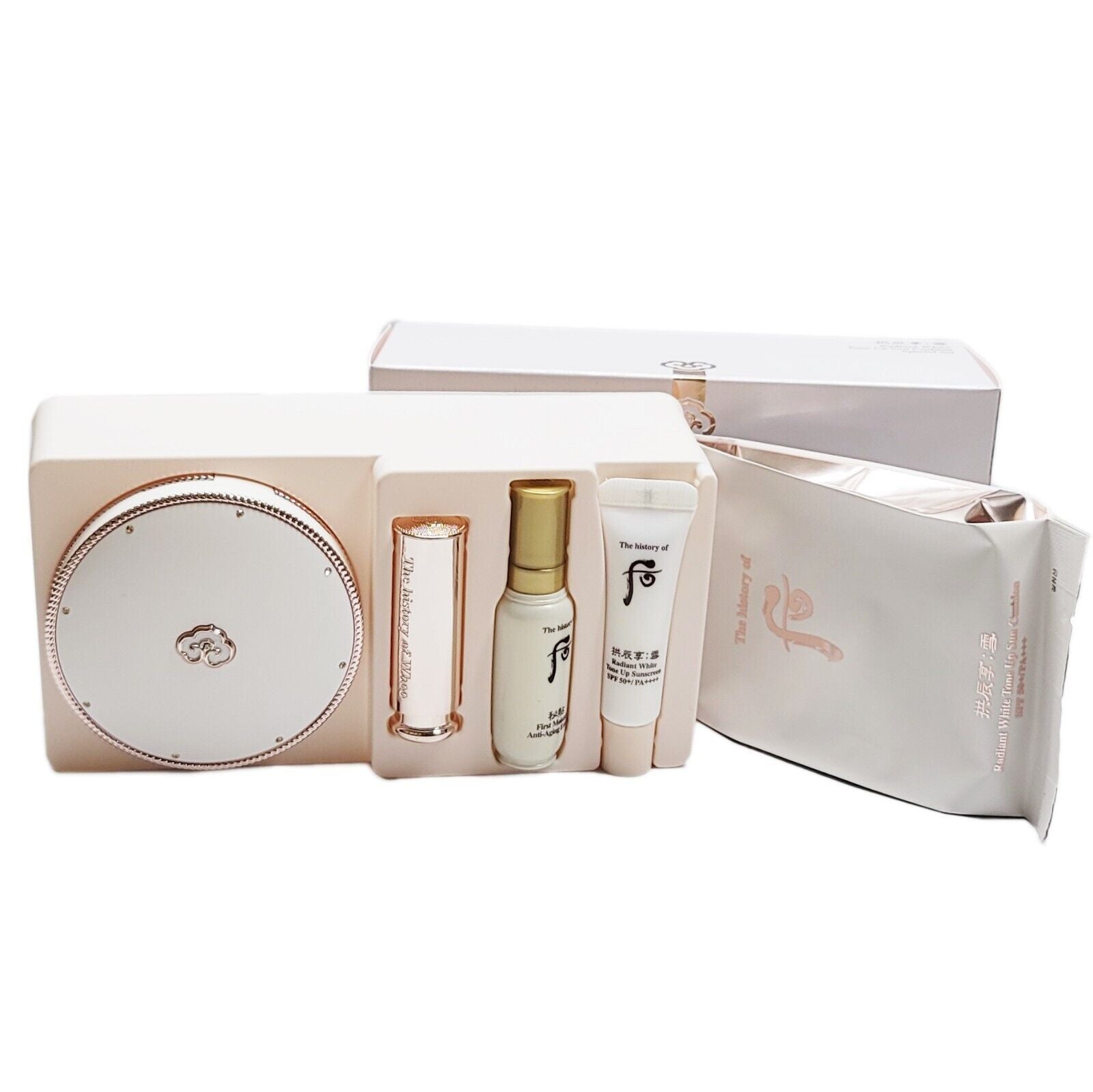 The history of Whoo Seol Radiant White Tone Up Sun Cushion SPF50+ 13g+Refill Set