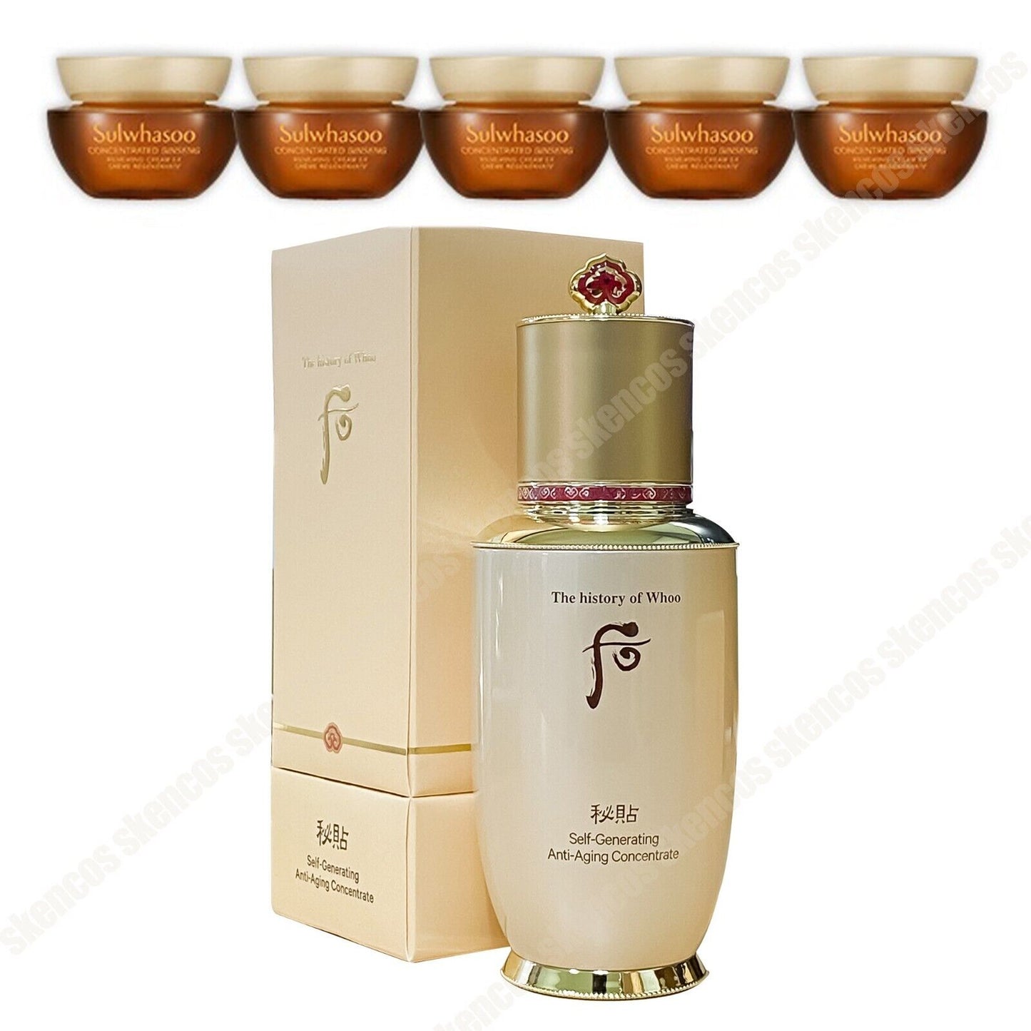 The History of Whoo Bichup Self Generating Anti Aging Essence +Ginseng Cream 5EA