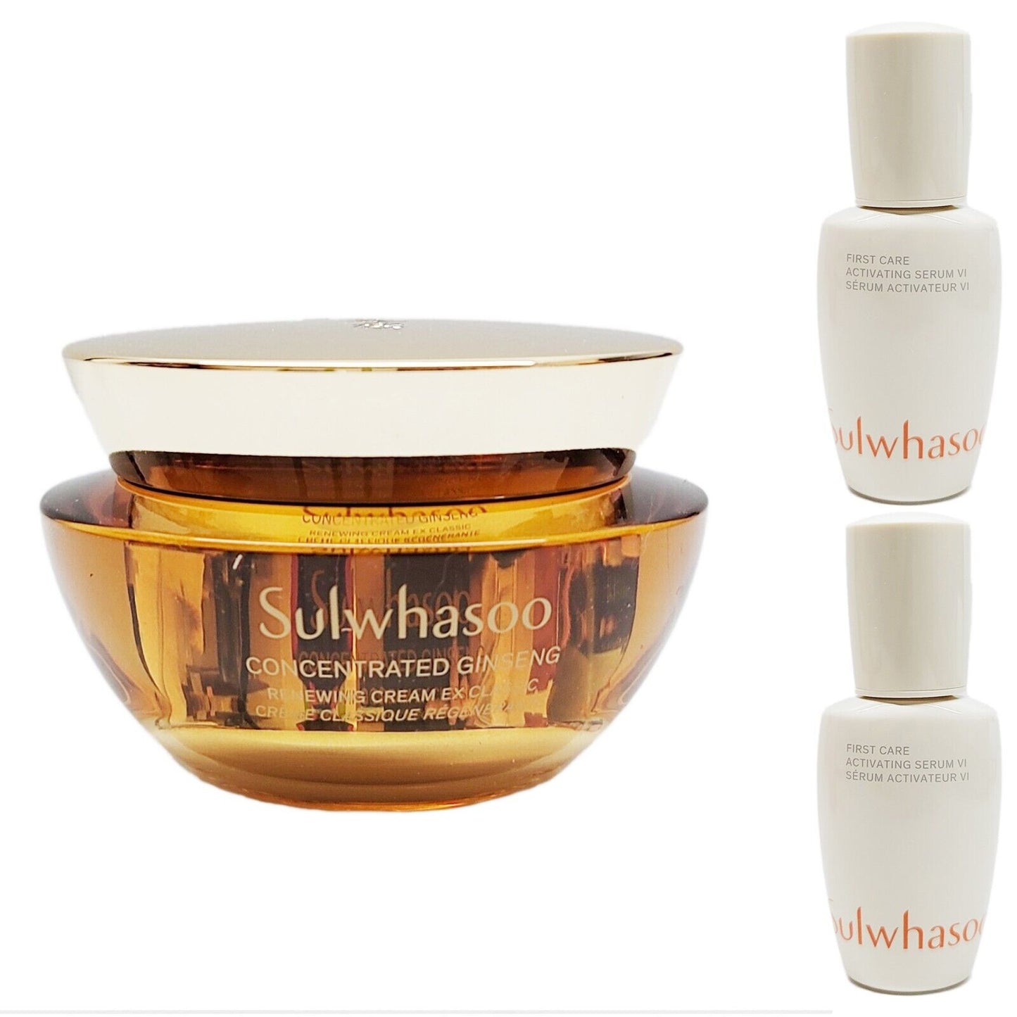 Sulwhasoo Concentrated Ginseng Renewing Cream 2 oz./Classic/No Case+Serum 2EA