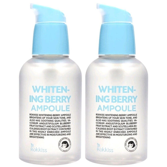 Rokkiss Whitening Berry Ampoule 55ml x 2EA/3.7 fl.oz./Concentrated Soothing