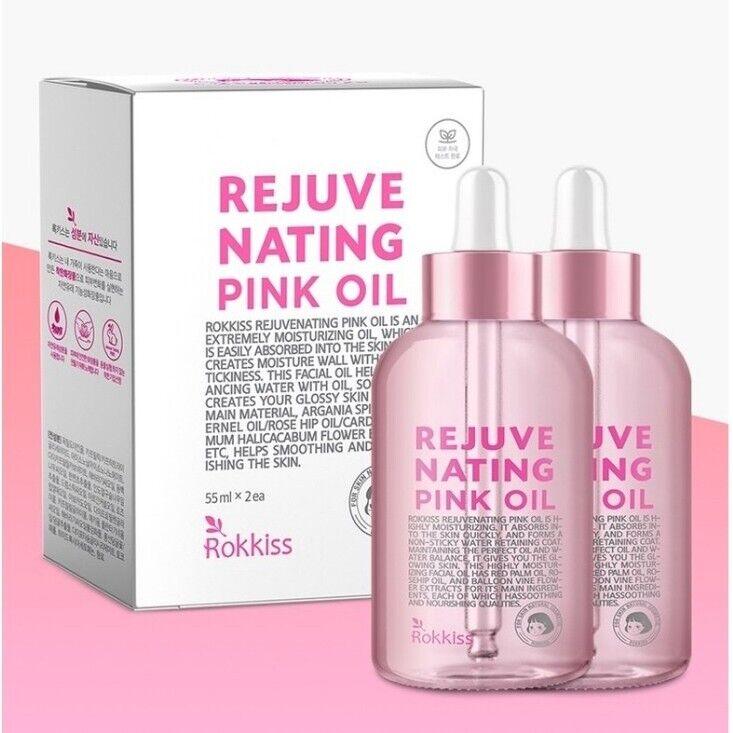 Rokkiss Rejuvenating Pink Oil 55ml x 2ea/3.7 fl.oz./Nourishing/Skin Protect