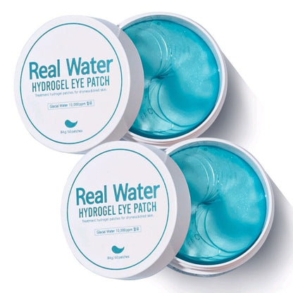 1+1/PRRETI Real Water Hydrogel Augenklappe - 60 Patches/Aufhellend/Falten/Kühlend