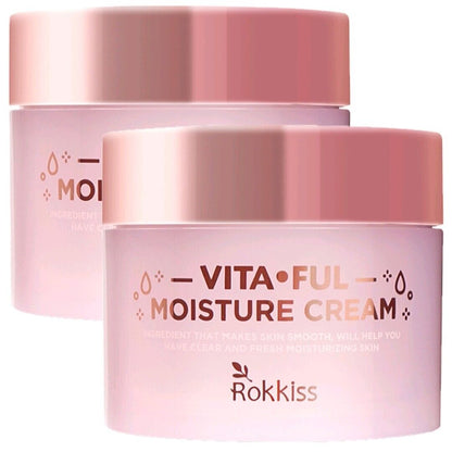 Rokkiss Vitaful Moisture Cream 120g x 2EA/Korea/No Sticky/Fresh/Madeca/Wrinkle