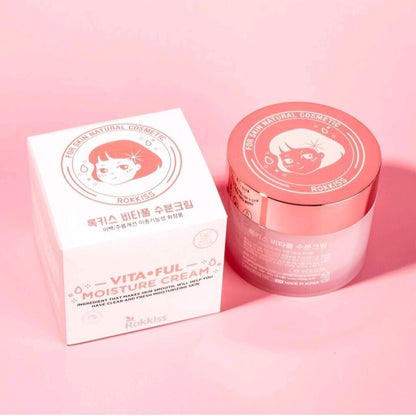 Rokkiss Vitaful Moisture Cream 120g x 2EA/Korea/No Sticky/Fresh/Madeca/Wrinkle