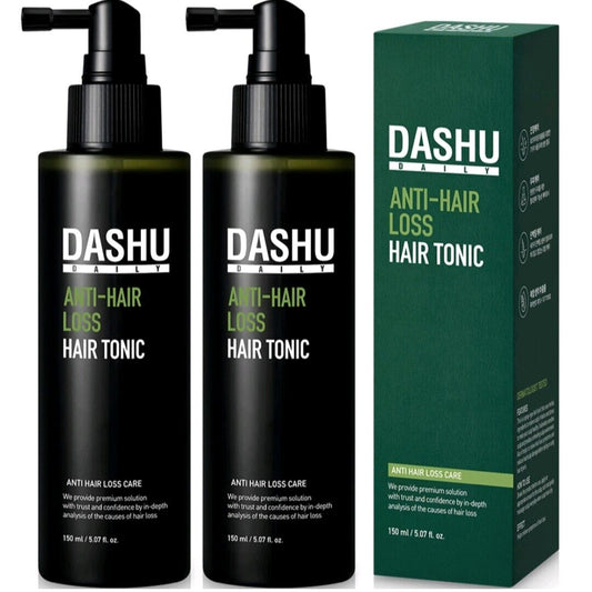 DASHU Tägliches Haartonikum gegen Haarausfall, 150 ml x 2 Stück/10,14 oz./geringe Reizung/Kräuter 