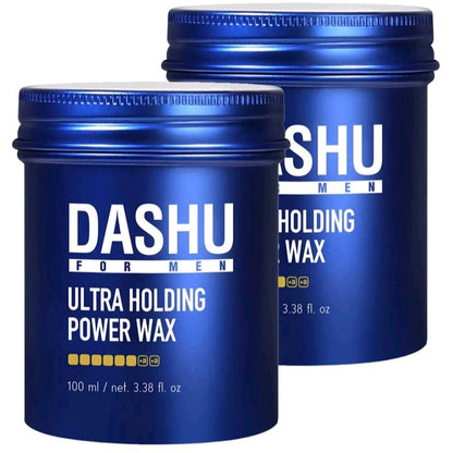 DASHU For Men Ultra Holding Power Wax 3.38 oz.x2ea/Long Lasting