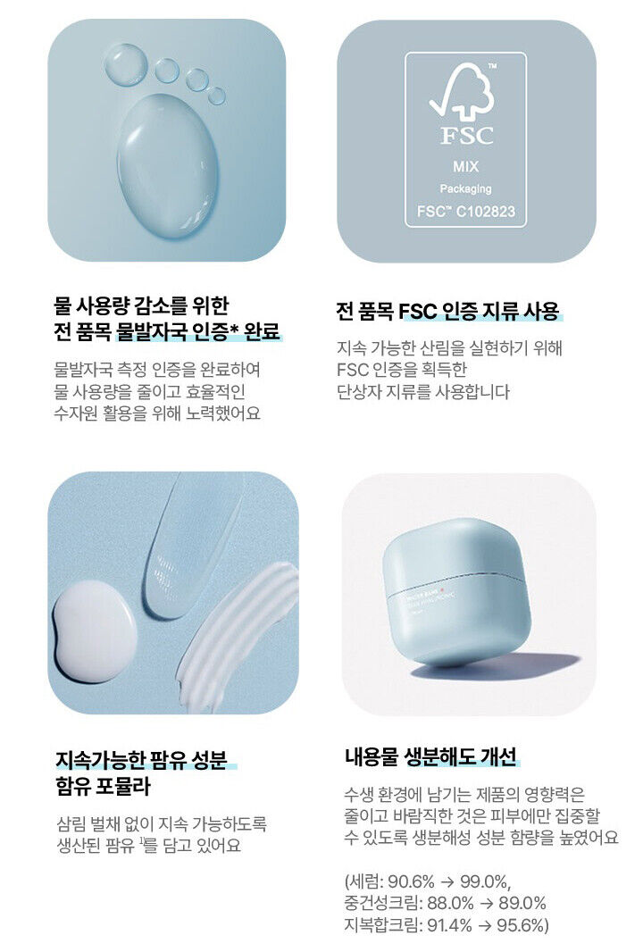 LANEIGE Water Bank Blue Hyaluronic Cream/Oil-Combi+Sulwhasoo Clarifying Mask 2ea