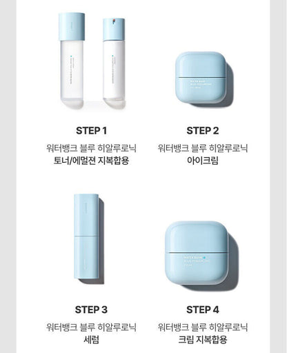 LANEIGE Water Bank Blue Hyaluronic Cream/Oil-Combi+Sulwhasoo Peel off Mask+Pouch