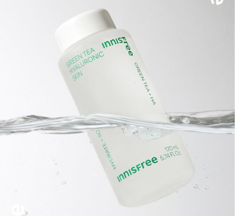 Innisfree New Green Tea Hyaluronic Skincare Set/Toner+Emulsion+Kits/Samples