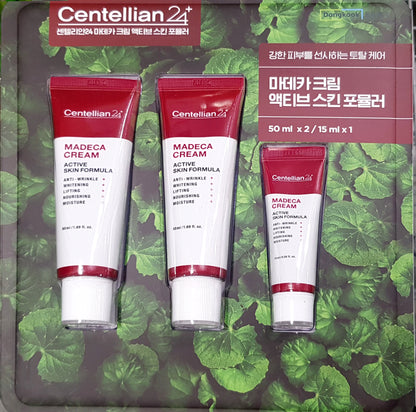 Dongkuk Centellian24 Madeca Creme Active Skin 50 ml x 2 + 15 ml x 1/115 ml/Anti-Aging 