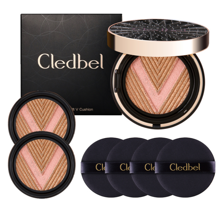 Cledbel Miracle Power Super Cover Cushion 13g+Refill 2ea+Puff 4ea/SPF 50+/PA+++