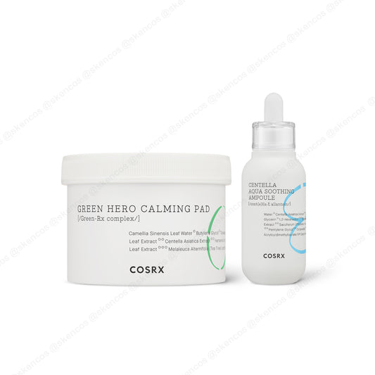 COSRX Hydrium Centella Aqua Beruhigende Ampulle 40 ml &amp; Beruhigungspad 135 ml (70 Pads)