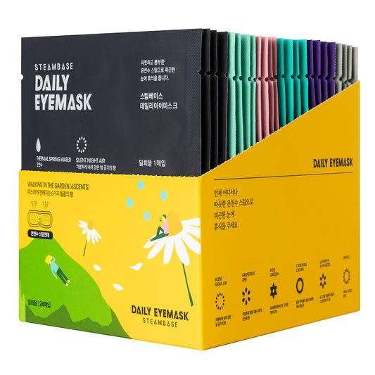 Steambase Daily Eyemask 20 Blatt/1 Box/6 Arten von Aromatherapie/Thermalmassage 
