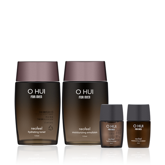 OHUI For Men Neopeel 2-teiliges Set/Toner+Emulsion/Bergamotte- und Zitrusgründüfte 