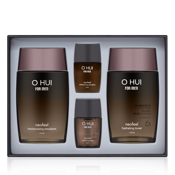 OHUI For Men Neopeel 2pc Set/Toner+Emulsion/Bergamot and Citrus green scents