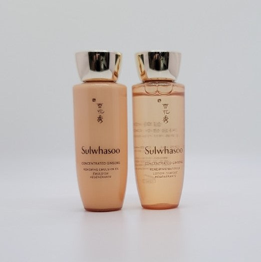Sulwhasoo Essential Skincare Duo Set+Ginseng Travel Kits25ml+Cleansing Foam 15g