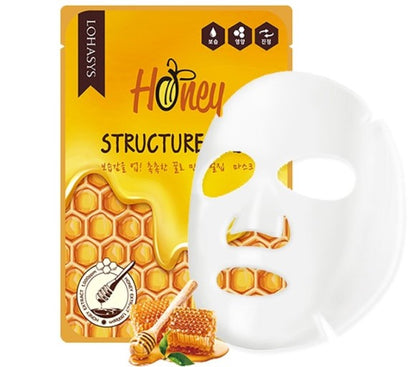 30Sheets - Lohasys Honey Structure Mask 10 sheets x 3 pack/Soothing/Propolis/Dry