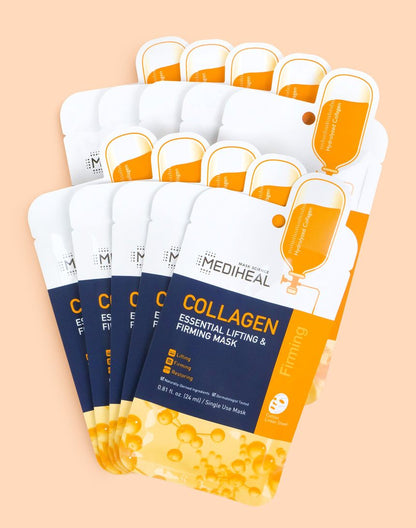 Mediheal Pharmslab Essential Mask 15-27 Sheets/Collagen/Vita light/Teatree