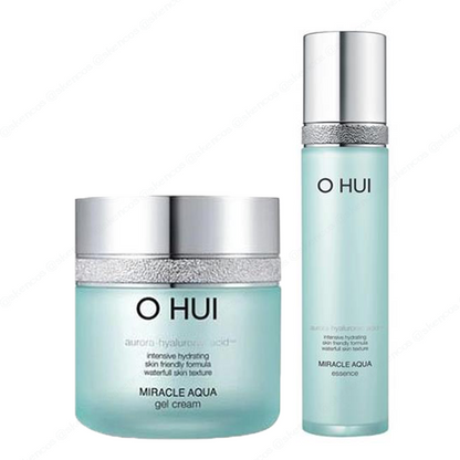 OHUI Miracle Aqua Essence 45ml & Gel Cream 50ml /Hydration/Water veil essence