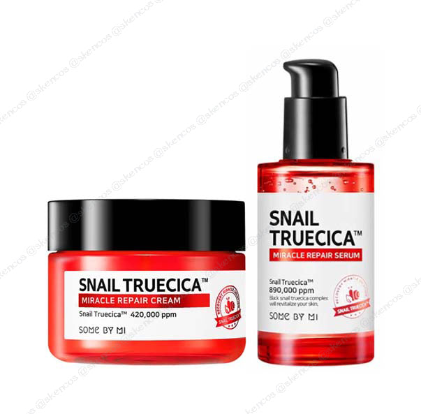 Some by mi Snail Truecica Miracle Repair Toner 135ml & Cream 60g & Serum 50ml