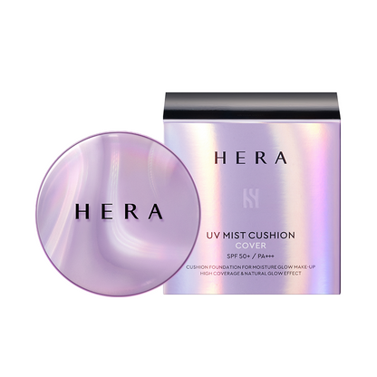Hera UV Mist Cushion Cover 15g (SPF 50+/PA+++) GLOW MAKE-UP